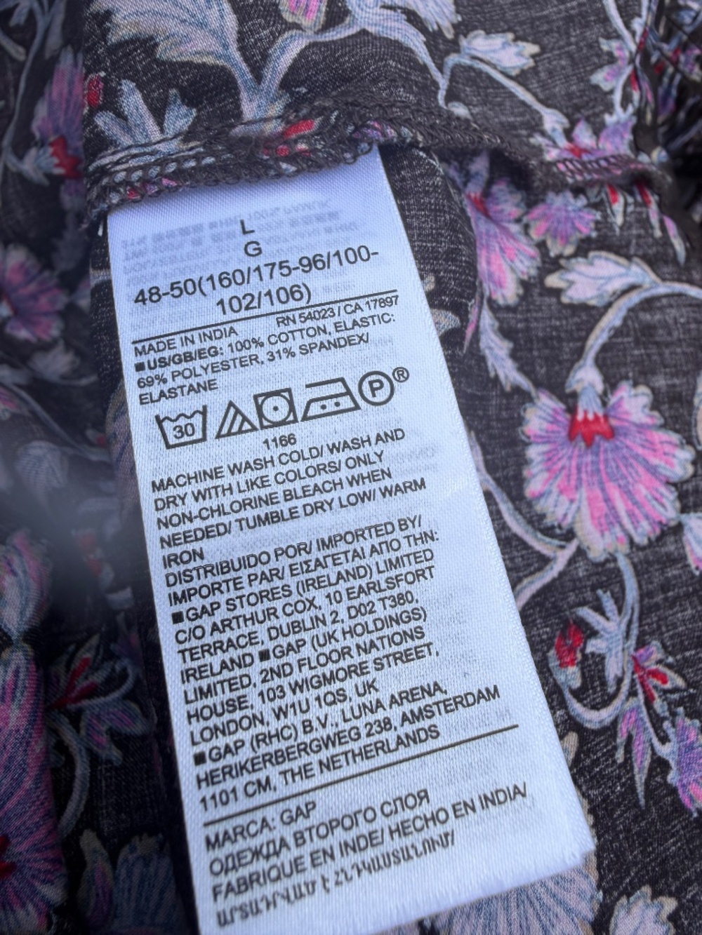 Gap floral100% cotton mini dress - Picture 3 of 8